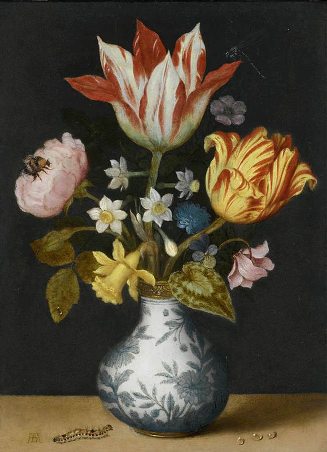 Flowers in A Wan-Li Vase by Ambrosius Bosschaert